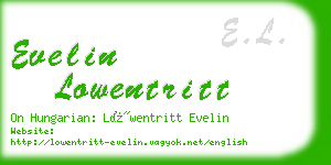 evelin lowentritt business card